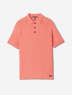 Sun Day Red 3D Knit Polo Hunter | 40893-ELWN