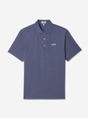 Sun Day Red Classic Stripe Polo Blå | 34709-BFOQ