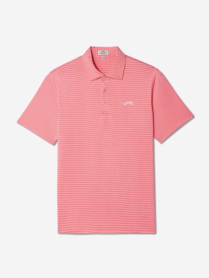 Sun Day Red Classic Stripe Polo Koral | 28167-DRSJ