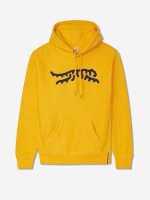 Sun Day Red Luare Chain Stitch Hoodie Gold/Navy | 96043-YBQG