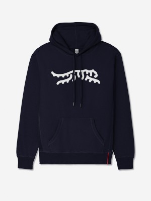 Sun Day Red Luare Chain Stitch Hoodie Navy/White | 39805-BKEP