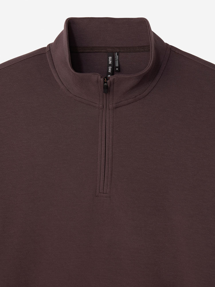 Sun Day Red Hibrid Lightweight Quarter Zip Crown | 20893-MWFP