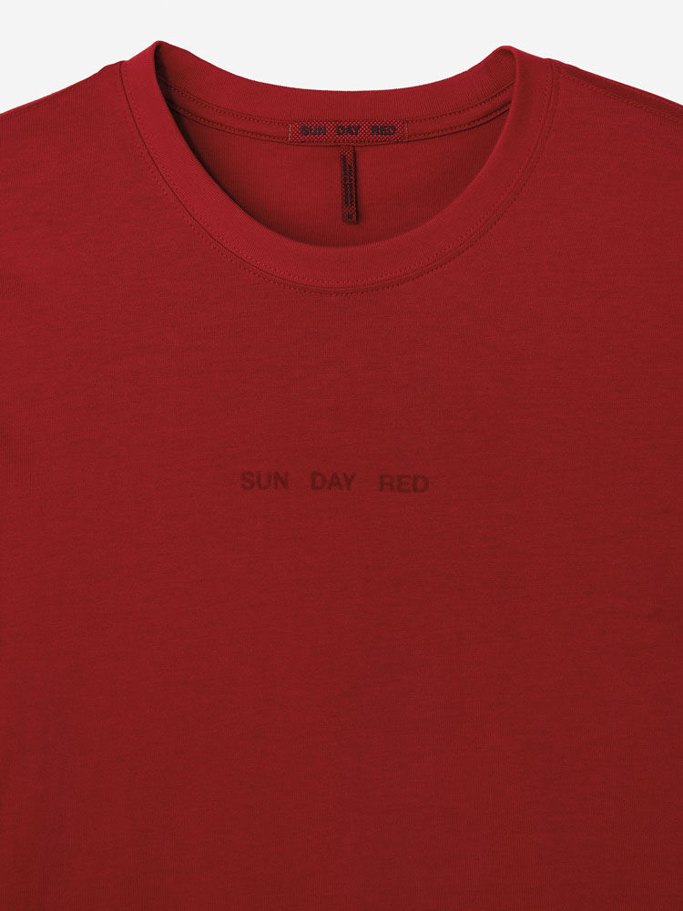 Sun Day Red Long Sleeve Dark Matter T-Shirt Rød | 47296-SNOT