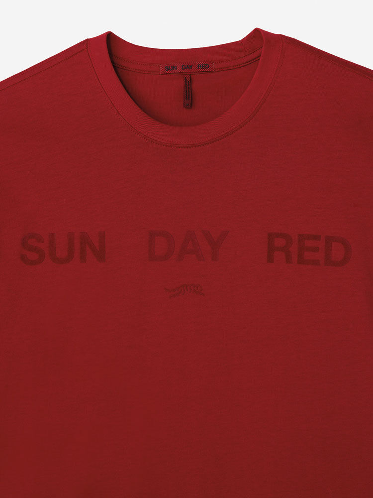 Sun Day Red Long Sleeve Dark Nebula T-Shirt Rød | 39651-NBYU