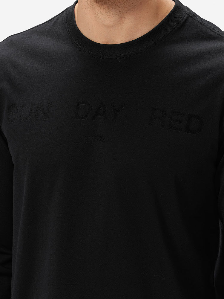 Sun Day Red Long Sleeve Dark Nebula T-Shirt Sort | 64039-VKGX