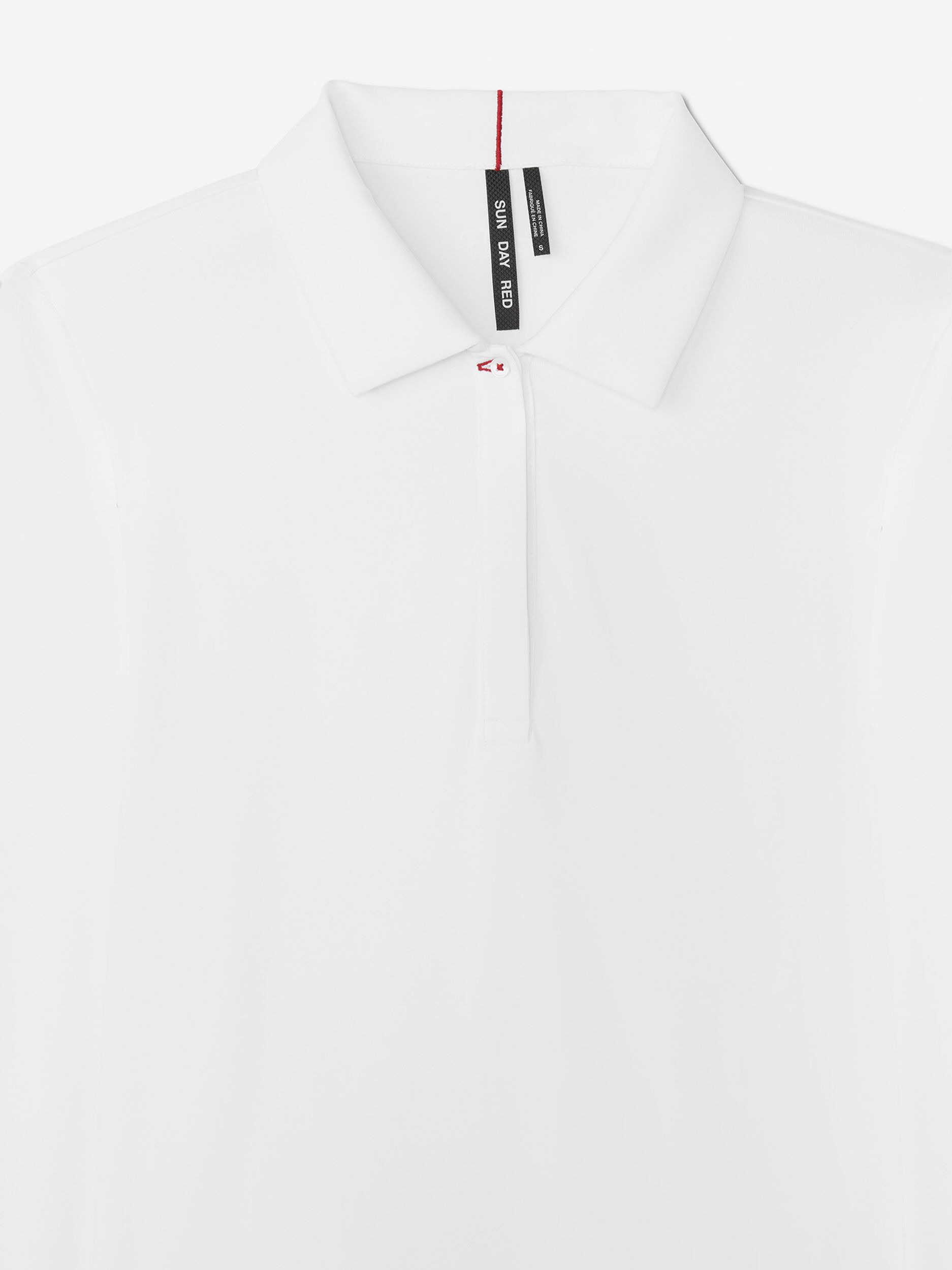 Sun Day Red Long Sleeve Performance Victoria Polo Hvide | 41078-SLTG