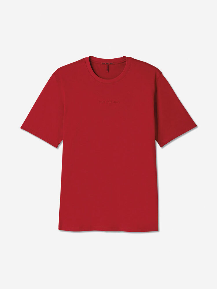 Sun Day Red Short Sleeve Dark Matter T-Shirt Rød | 98670-OWID