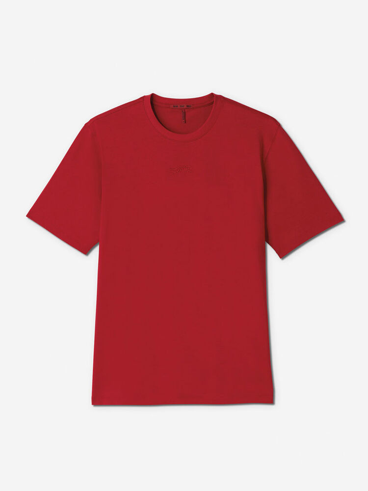 Sun Day Red Short Sleeve Dark Nebula T-Shirt Rød | 43860-GOMJ