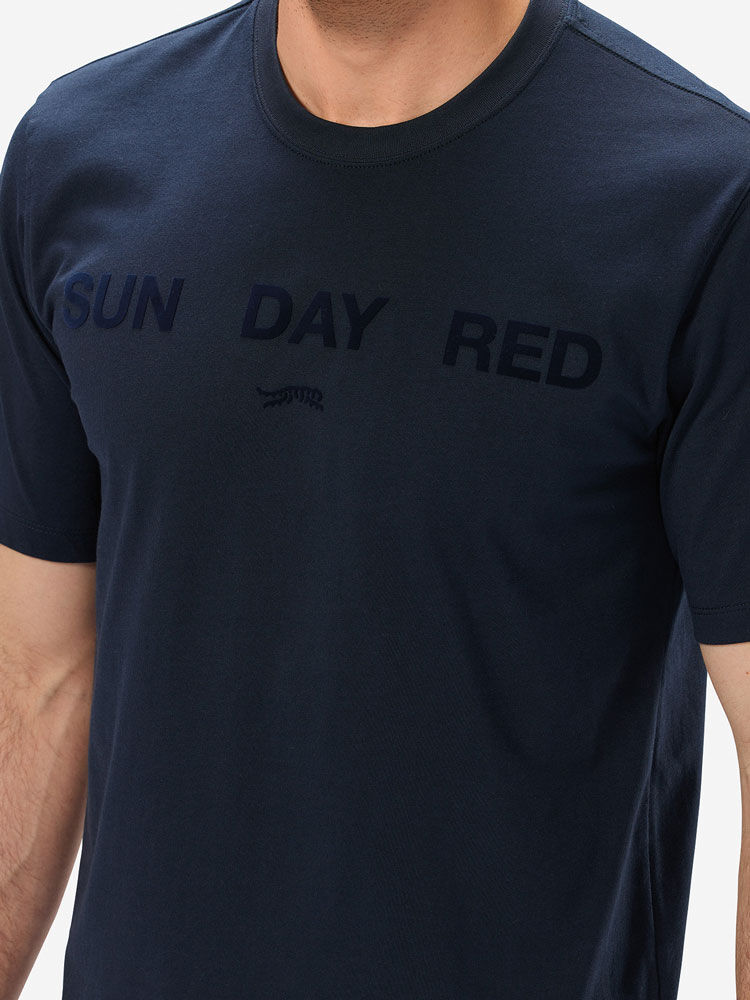 Sun Day Red SunDay T-Shirt Mørkeblå | 59781-FSWX